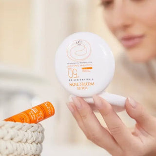 Avene Tinted Compact Dore Spf 50 10 gr Tinted Sunscreen -2 Pack Chivela