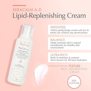 Avene XeraCalm AD Cream Moisturizing Cream 400 ml -2 Pack - By Baano