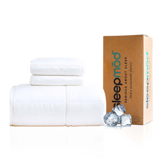 Cooling Comforter Set – Temperature-Regulating Eucalyptus Silk Comforter & Pillow Shams ecobrands®