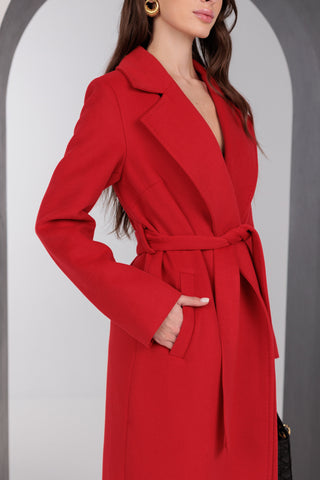 Astoria Classic Wraparound Wool Blend Overcoat