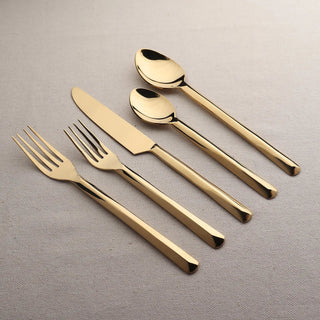 Ariella PVD 5 Pc. Flatware Set INOX Artisans