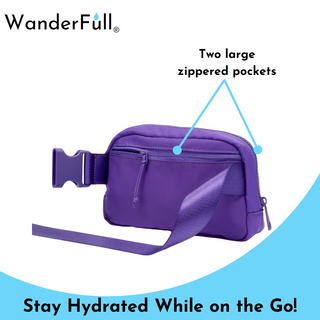 Purple HydroBeltbag® with Removable HydroHolster®