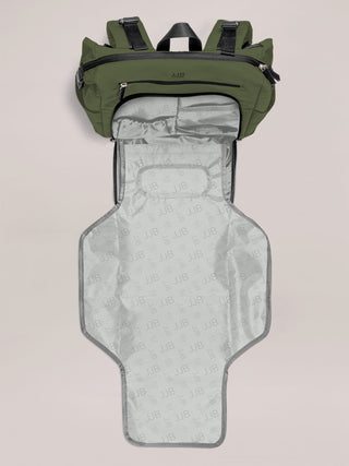Modern Backpack Diaper Bag - Olive - By Baano