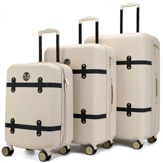 Grace 3 Piece Expandable Retro Luggage Set - By Baano