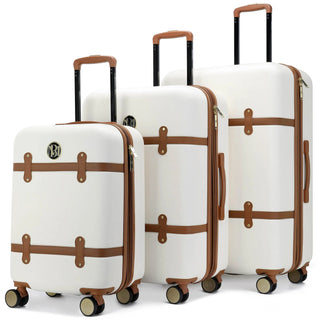 Grace 3 Piece Expandable Retro Luggage Set - By Baano