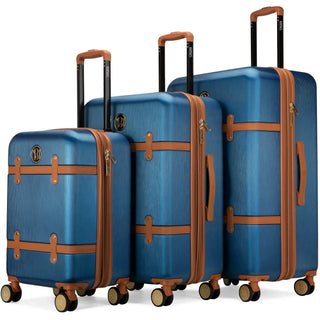Grace 3 Piece Expandable Retro Luggage Set - By Baano