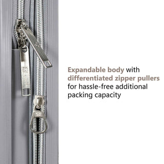 Snakeskin 3 Piece Expandable Classy Luggage Set