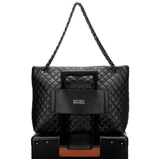 Diana Quilted Vegan Leather Weekender Tote Bag - By Baano