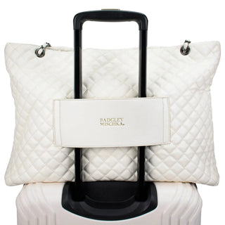 Diana Quilted Vegan Leather Weekender Tote Bag - By Baano