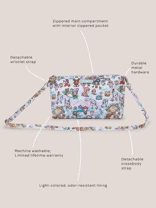 tokidoki Snow Day Be Quick Shoulder Diaper Bag Accessory — Ice Blue - By Baano