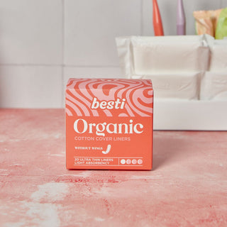 Besti 100% Organic Cotton Liners (20 Count)