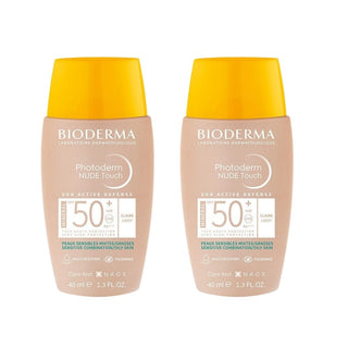 Bioderma Photoderm Nude Touch SPF50+ Light 40 ml -2 Pack Chivela
