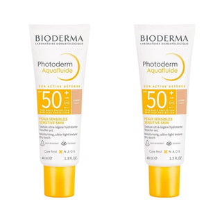 Bioderma Photoderm SPF 50+ Aquafluide Tinted Sunscreen 40 ml Light -2 Pack Chivela