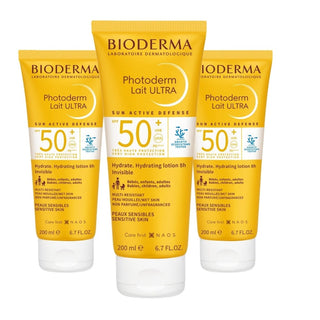 Bioderma Photoderm SPF 50+ Lait Ultra Sun Lotion 200 ml -3 Pack - By Baano