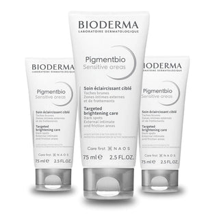 Bioderma Pigmentbio Sensitive Area Whitening Cream 75 ml -3 Pack - By Baano
