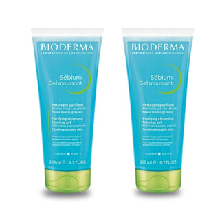 Bioderma Sebium Foaming Cleansing Gel 200 ml -2 Pack - By Baano