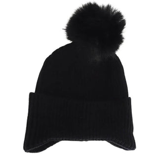 KIDS Ear Flap Pom C.C Beanie