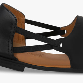 Jet Black Peep Toes Womads