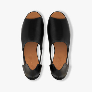 Jet Black Peep Toes Womads