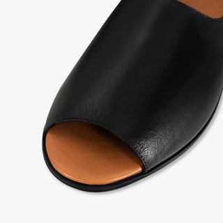 Jet Black Peep Toes Womads