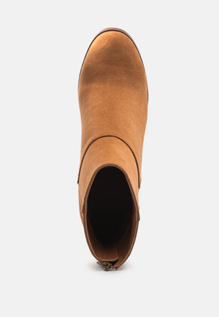 Block Heeled Ankle Boots