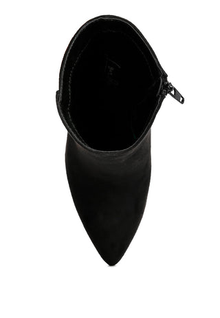 Block Heeled Ankle Boots By RUW