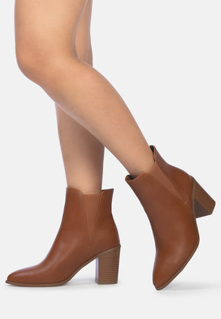 Block Heeled Chelsea Boots