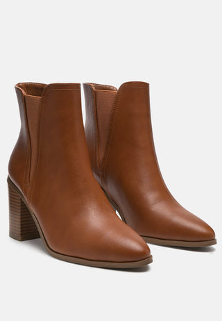 Block Heeled Chelsea Boots