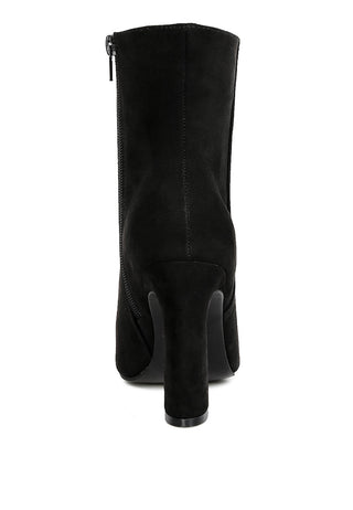 Block Heeled Ankle Boots By RUW