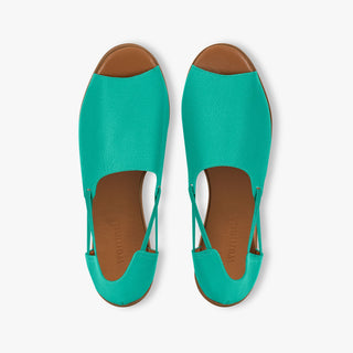 Turquoise Peep Toes - By Baano