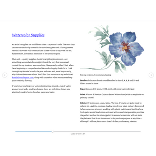 Botanical Watercolor Painting for Beginners: A Step-by-Step Guide to Create Beautiful Floral Artwork (Spiral bound) - By Baano