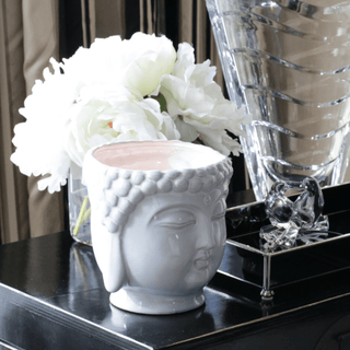White Buddha Candle - By Baano