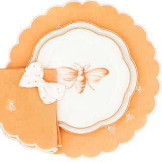 Bumble Homecoming Scalloped Starter Plate - Case of 12 Plates (+3 Bonus Plates)