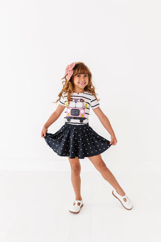 Black Dotty Spin Skort - By Baano