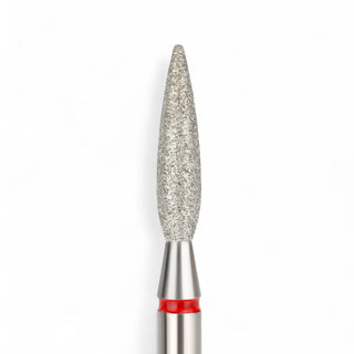 Elite Embrace Professional 2.3*10 mm Flame Nail Drill Bit Red
