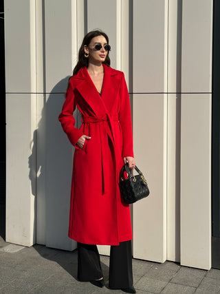 Astoria Classic Wraparound Wool Blend Overcoat