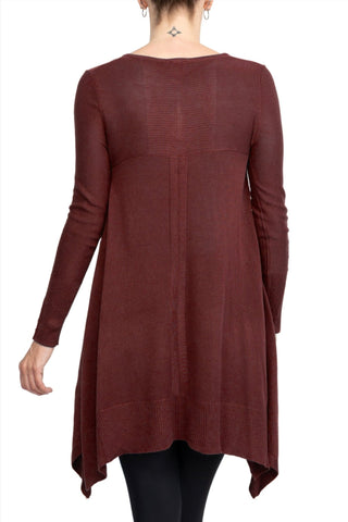 Cupio V - Neck Long Sleeve High Low Hem Top - Glamourous Grace