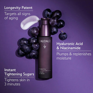 Caudalie Premier Cru Anti-Aging Serum with Niacinamide and Hyaluronic Acid 30 ml -NEW - By Baano