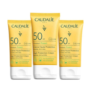 Caudalie Vinosun Protect Spf 50 Sunscreen Cream 50 ml -3 Pack - By Baano