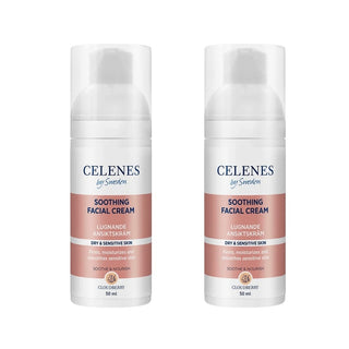 Celenes by Sweden Cloudberry Soothing Facial Cream 50 ml / 1.7 fl oz -2 Pack - By Baano