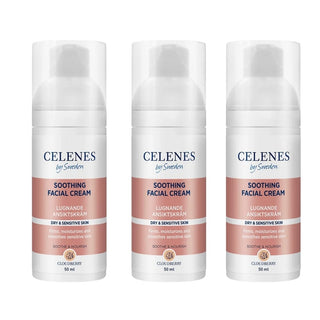 Celenes by Sweden Cloudberry Soothing Facial Cream 50 ml / 1.7 fl oz -3 Pack - By Baano