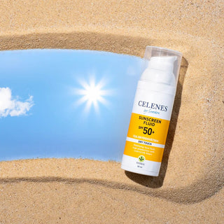 Celenes by Sweden Herbal Sunscreen Dry Touch Fluid Spf 50 50 ml / 1.7 fl oz -2 Pack Chivela