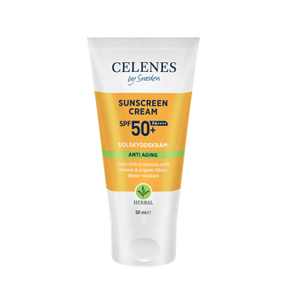 Celenes by Sweden Herbal Sunscreen Face Cream Spf Anti Aging 50 Spf  50 ml / 1.7 fl oz - By Baano