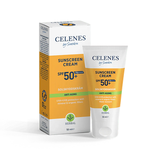 Celenes by Sweden Herbal Sunscreen Face Cream Spf Anti Aging 50 Spf  50 ml / 1.7 fl oz - By Baano
