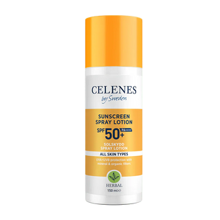 Celenes by Sweden Herbal Sunscreen Spray Lotion 50 Spf  150 ml / 5 fl oz - By Baano