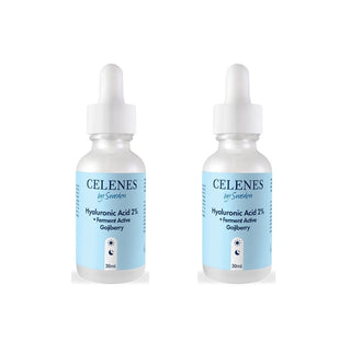 Celenes by Sweden Rena Hyaluronic Acid 2% +Ferment Active Gojiberry 30 ml -2 Pack - By Baano