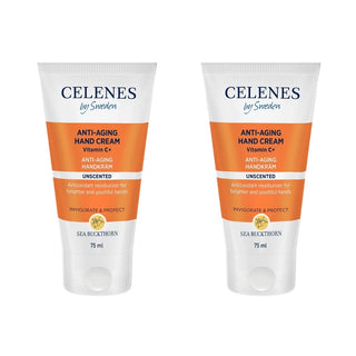 Celenes by Sweden Sea Buckthorn Anti-Aging Hand Cream 75 ml / 2.5 fl oz -2 Pack - By Baano