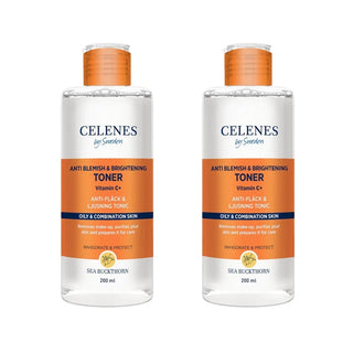 Celenes by Sweden Sea Buckthorn Anti Blemish & Brightening Toner 200 ml / 6.8 fl oz -2 Pack Chivela