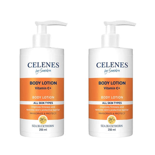 Celenes by Sweden Sea Buckthorn Body Lotion 200 ml / 6.8 fl oz -2 Pack Chivela