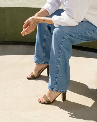 Shirley | Olive Suede